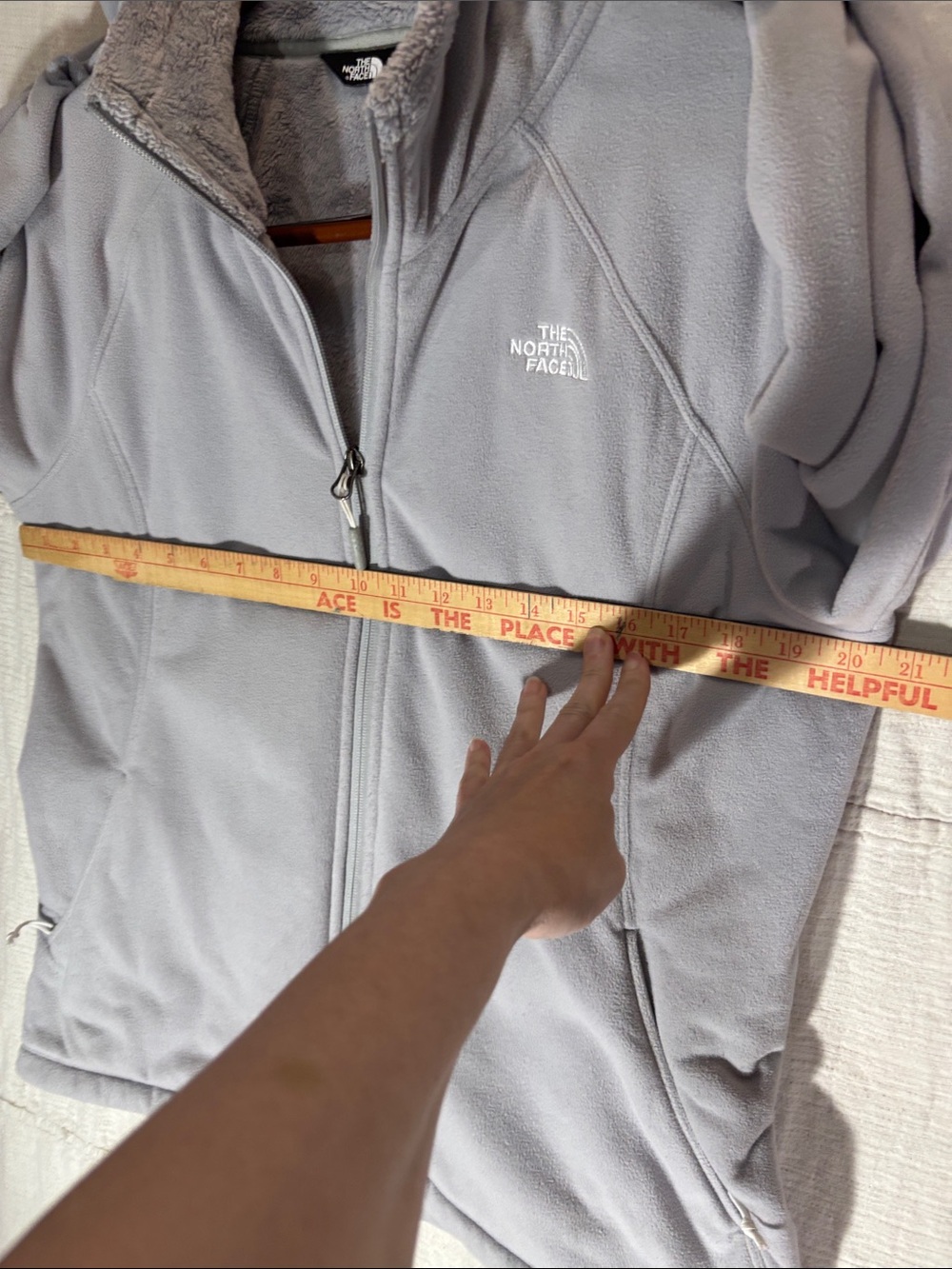 The North Face Women’s Apex Barrier Soft Shell Gray Fleece Full-Zip Jacket L - Picture 7 of 10